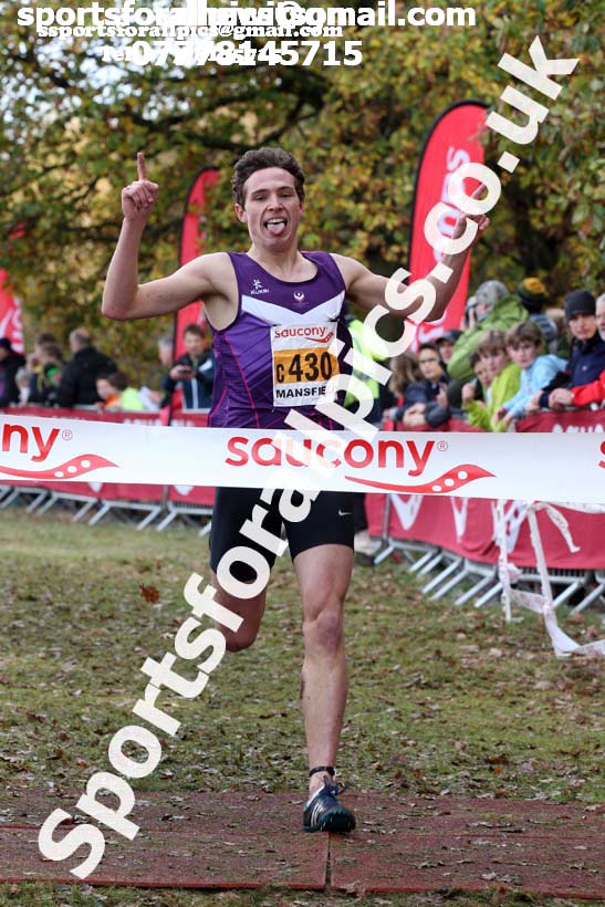 Mens junior National Cross Country Relay, Berry Hill Park, Mansfield. Photo:  David T. Hewitson/Sports for All Pics